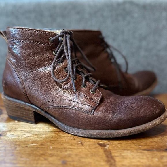 Frye Lace Up Ankle Booties - Picture 2 of 7